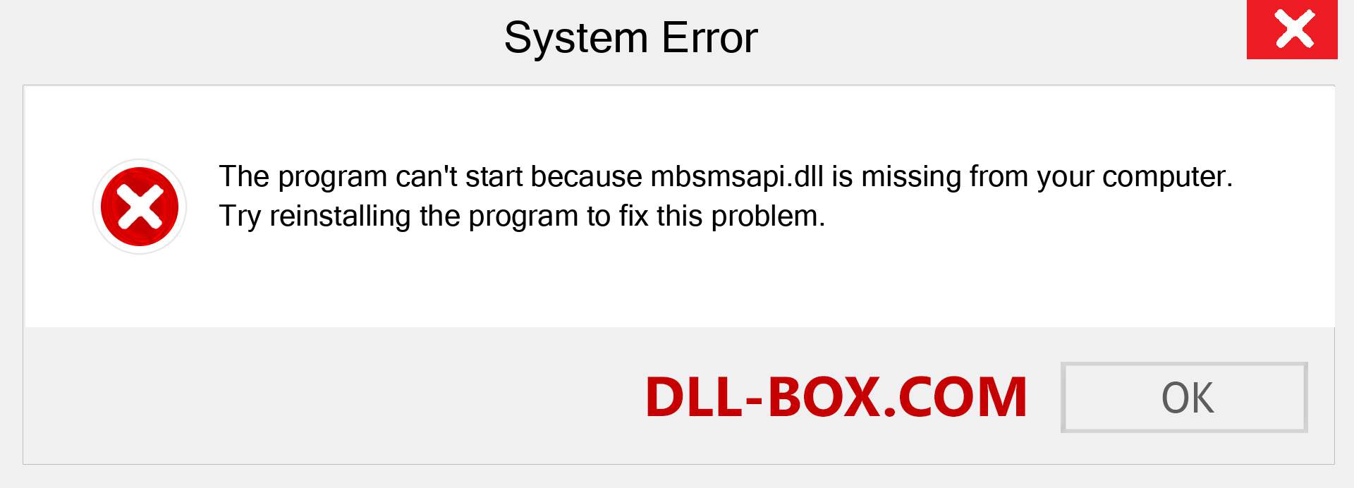  mbsmsapi.dll file is missing?. Download for Windows 7, 8, 10 - Fix  mbsmsapi dll Missing Error on Windows, photos, images